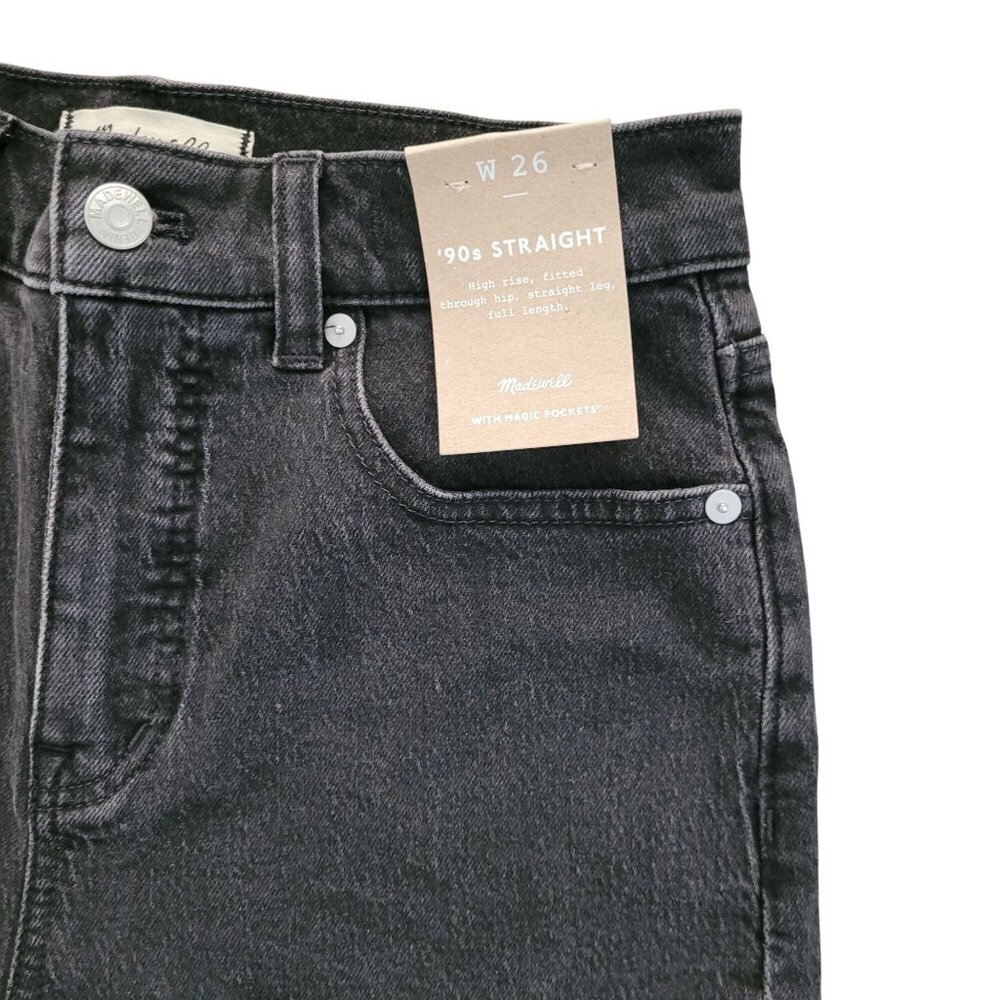 NWT Madewell The 90s Straight Jean Womens 26 Belmere Wash High Rise Denim - Picture 6 of 10